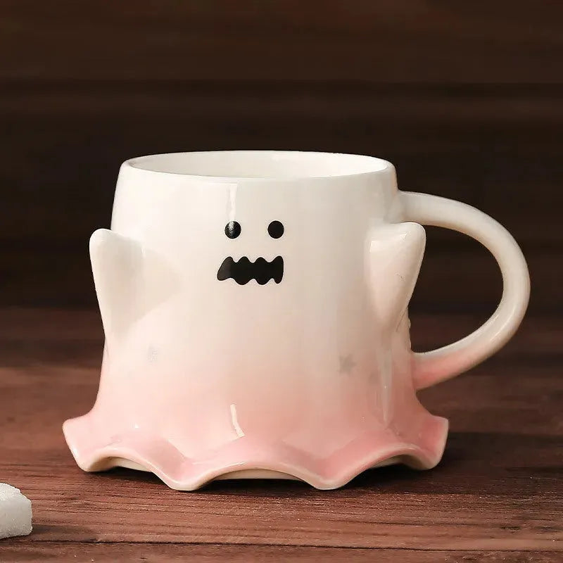 Halloween Cute Ghost Ceramic Cup - Bellarte Enchanté Halloween Cute Ghost Ceramic Cup